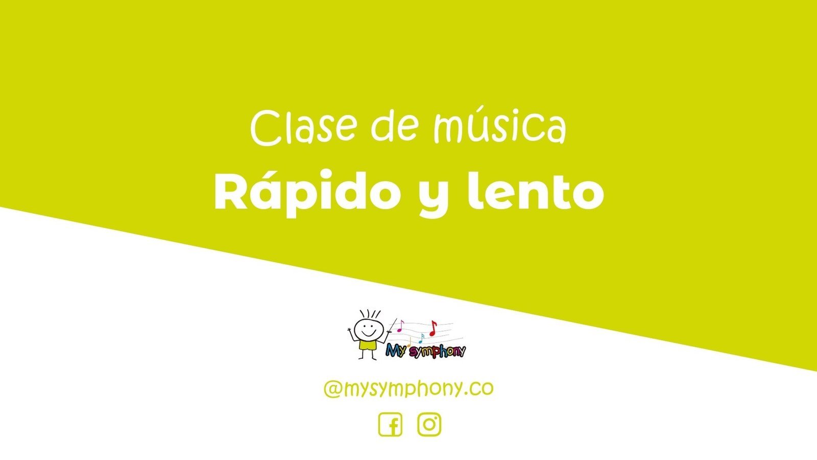 El tempo, clase de música
