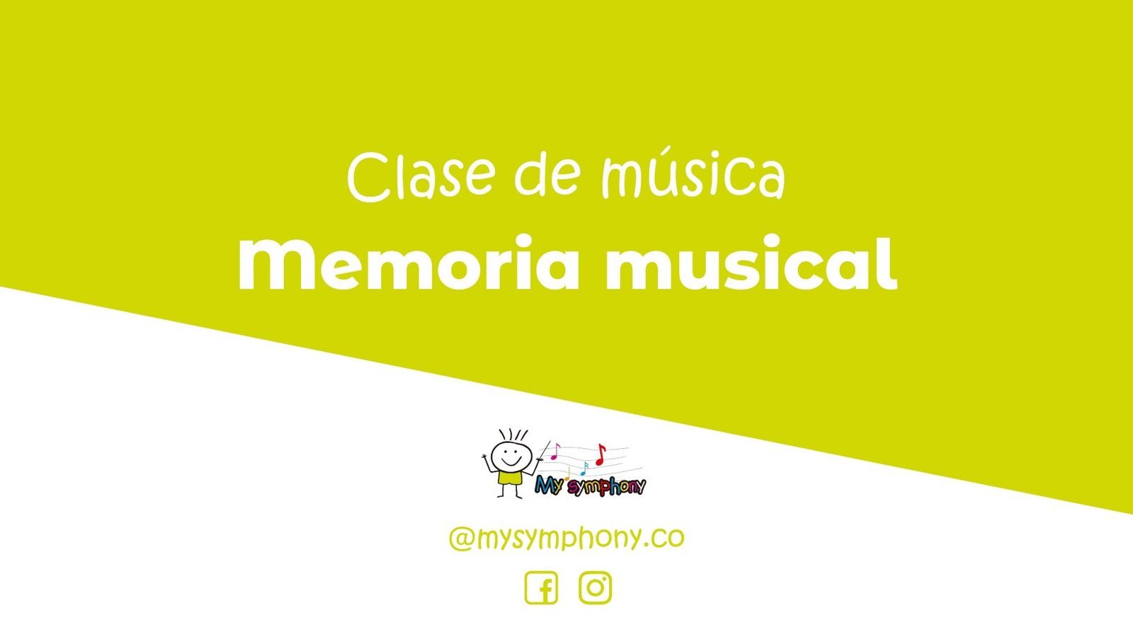 Clase de música sobre memoria musical